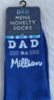 Picture of Father's Day Novelty Socks Size 7-11 Dad in a Million Design NEW
