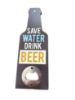 Picture of Novelty fathers day gift Wooden Beer Bottle Opener  save water drink wine NEW
