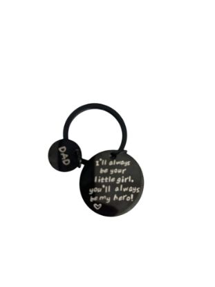Picture of Fathers day Keyring "I'll always be your little girl"