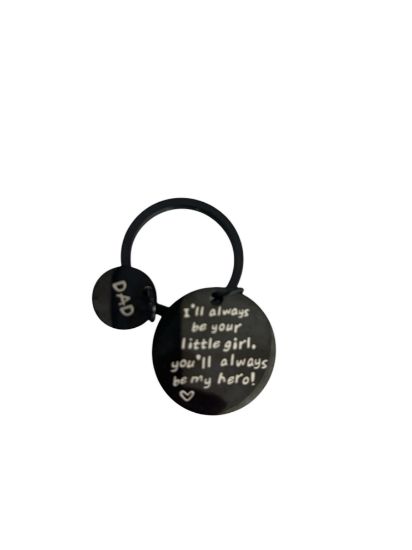 Picture of Fathers day Keyring "I'll always be your little girl"
