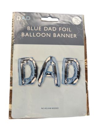 Picture of blue Fathers Day Birthday Dad Foil Balloon fathers day balloon