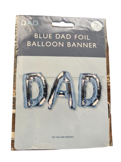 Picture of blue Fathers Day Birthday Dad Foil Balloon fathers day balloon