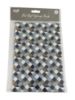 Picture of geometric Fathers day Gift wrap set white grey blue squares 2 sheets 2 tags