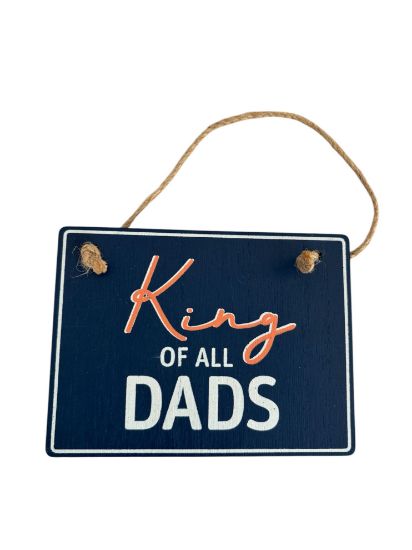 Picture of king of all dads Shed Sign DAD SHED SIGN Wooden gift for dad Fathers day gift