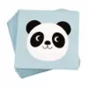 Picture of 20 x miko the panda paper napkins panda napkins cocktail size 25 cm × 25 cm