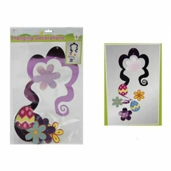 Picture of Lazer Hanging Swirl Decoration With 6 Spinners easter hanging decoration