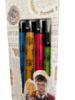 Picture of 4 x Harry Potter Black Gel Pens all hogwarts houses NEW