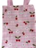 Picture of summer tote fruit bag beautiful tote bag cherry design Pink