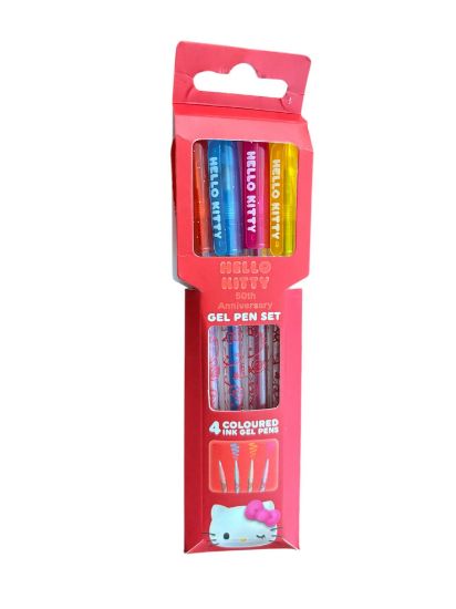 Picture of 4 Hello Kitty Gel Pens coloured pens New boxed
