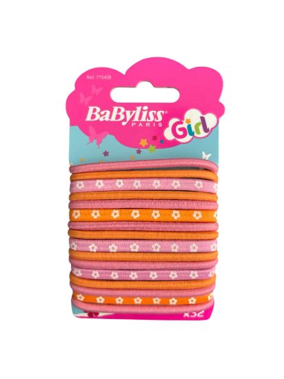 Picture of 32 x Girls BABYLISS HAir bobbles Gift Set Orange & PInk Designs NEW