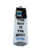 Picture of Fathers Day Gift Mens Socksthis guy is the best dad / go ask your mother  NEW UK 7-11 put your feet up dad