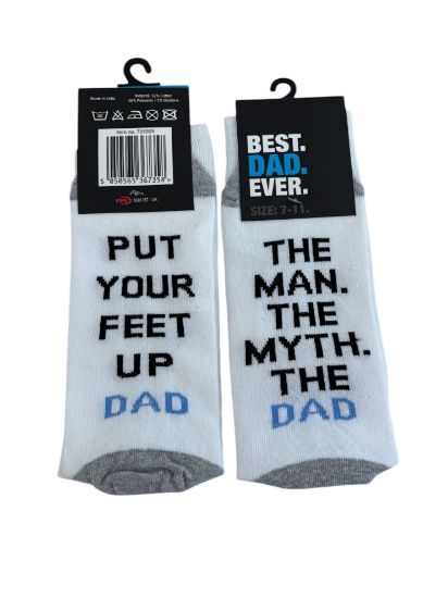 Picture of Fathers Day Gift Mens Socks The man the myth legend NEW UK 7-11