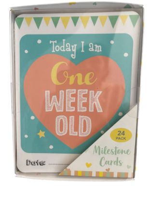 Picture of 24 x Baby Milestone Cards Baby Shower GIFT 1st Year Memorable baby Moments NEW