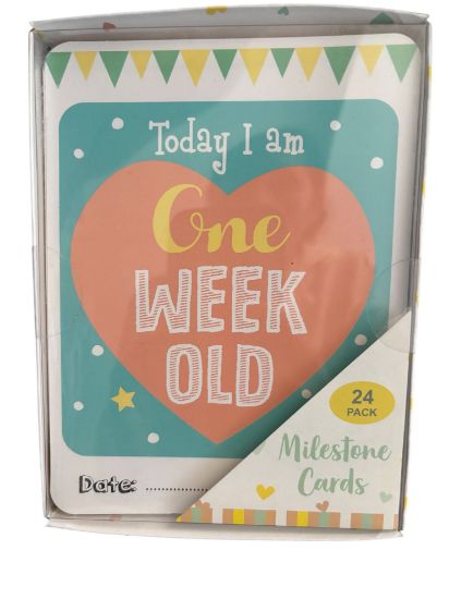 Picture of 24 x Baby Milestone Cards Baby Shower GIFT 1st Year Memorable baby Moments NEW