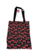Picture of Beautiful summer Cherry Cotton Tote Bag - Black with Cherries Design
