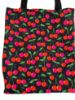 Picture of Beautiful summer Cherry Cotton Tote Bag - Black with Cherries Design