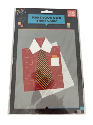 Picture of Make Your Own Fathers Day  Card - Red Shirt & Tie  NEW Fathers day Craft Card
