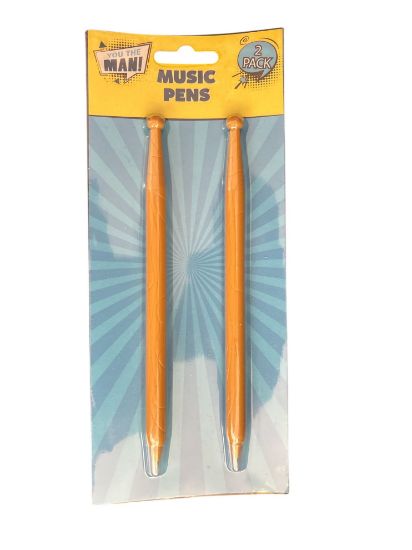 Picture of 2 x Music DRUM Pens Novelty Gift Sports Pens Fathers Day Gift drumstick pens