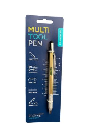 Picture of MULTI TOOL PEN Screwdriver Stylus Ruler Spirit Level 5 in 1 NEW fathers day gift
