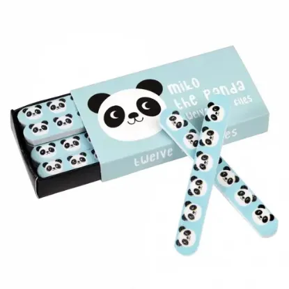 Picture of 12 x Miko The Panda Matchbox Nail Files panda nail files BOXED