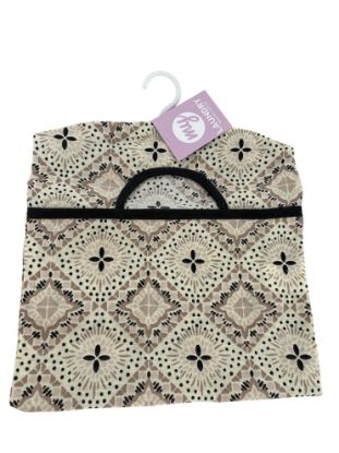 Picture of Patterned Peg Bag Fabric Peg Bag Natural colours, geometric design NEW