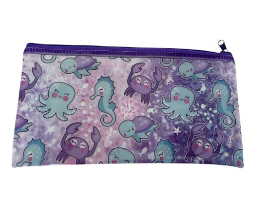 Picture of Under the sea pencil case crab seahorse whale zip turtle sealife