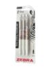 Picture of 3 x Zebra Pens Zebra Marble pens white glam marble effect Boxed NEW