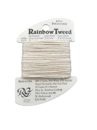 Picture of Rainbow Tweed Embroidery Thread RT01 Ecru NEW