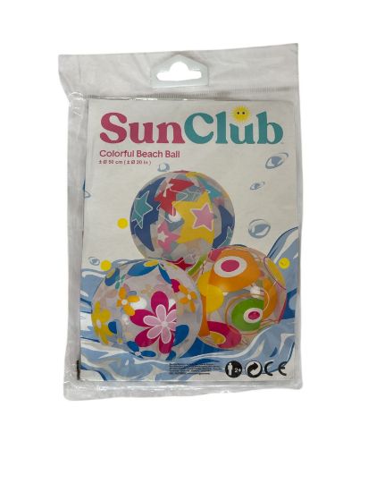 Picture of Colourful Inflatable Beach Ball Swimming Pool Toy 50cm