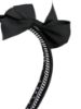 Picture of 3 x Girls Headbands Alice Bands Monochrome Black & White 1 with ribbon BOW NEW
