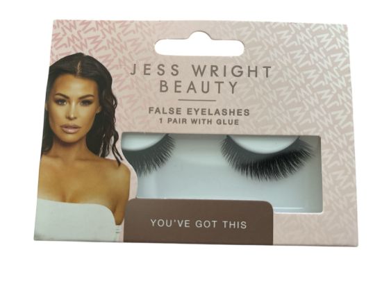 Picture of Jess Wright False EYELASHES with Glue You've Got This Design