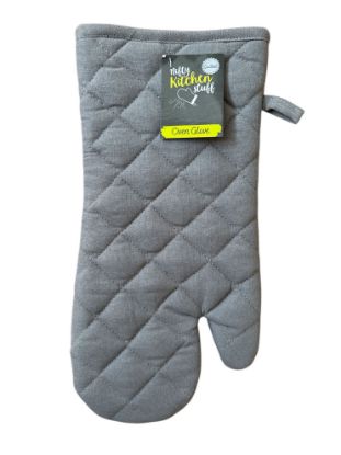 Picture of Single Quilted Grey Oven Glove Grey Oven Mitt NEW