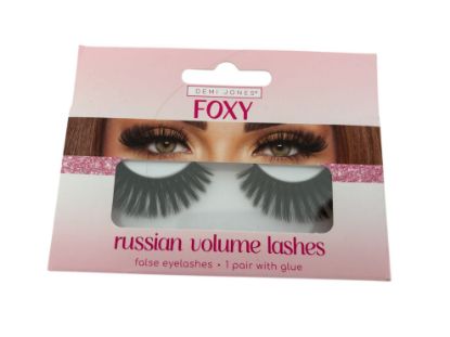 Picture of Demi Jones False Eyelashes with Glue Foxy Russian Volume lashes