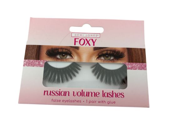 Picture of Demi Jones False Eyelashes with Glue Foxy Russian Volume lashes