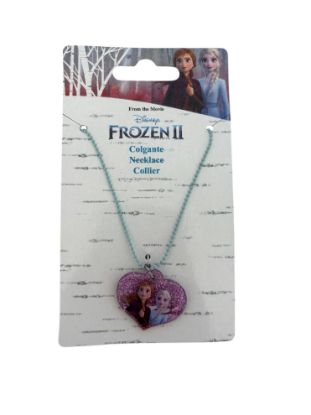 Picture of Disney Frozen 2 Necklace Anna Elsa Heart Accessories Jewellery Gift Kids Charm