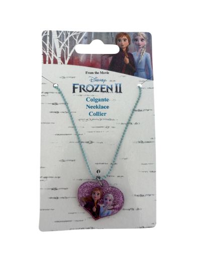 Picture of Disney Frozen 2 Necklace Anna Elsa Heart Accessories Jewellery Gift Kids Charm