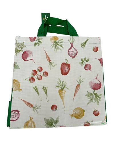 Picture of Fruit Veg Morrisons Shopping Bag Large Tote Bag NEW Green Vegetables Illustrated