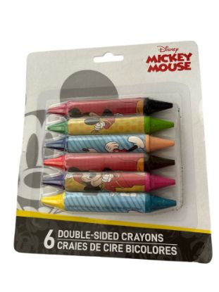 Picture of 6 x disney mickey mouse  Double sided crayons Pack