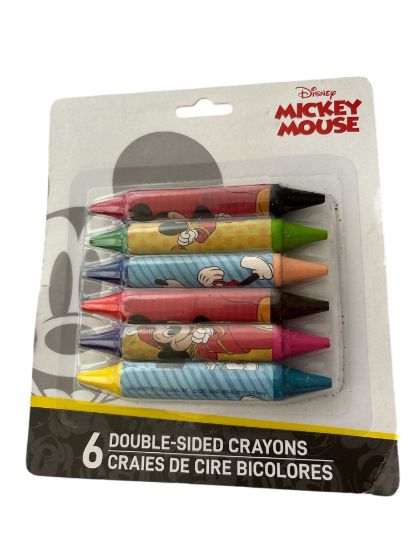 Picture of 6 x disney mickey mouse  Double sided crayons Pack