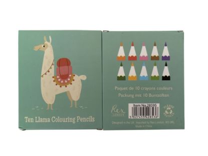 Picture of 10 x Dolly Llama Colouring pencils short colouring pencils Boxed