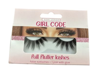 Picture of DEMI JONES FALSE EYELASHES with glue Boxed Girl Code Full Flutter eyelashes