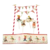 Picture of Vintage Kids design Cake Bunting  , cake frill and cake toppers boxed