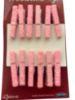 Picture of 12 x pink glitter wooden pegs craft decorative pegs pink glitter design