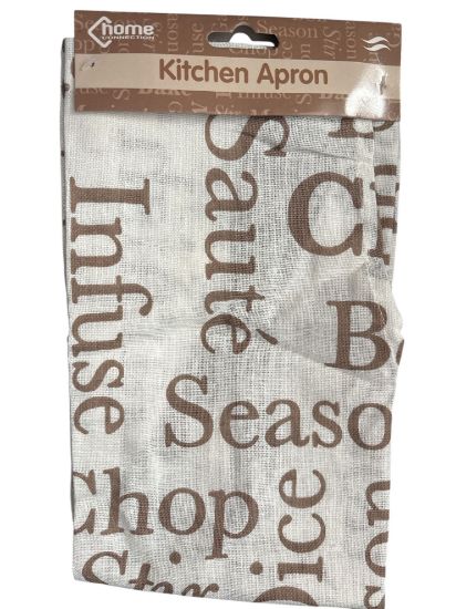 Picture of white Kitchen Cooking Apron Craft Cotton For Men Women's For Baking BBQ