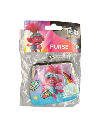 Picture of Trolls Coin Purse Kids Penny Holder Disney Troll Purse New