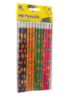 Picture of 12 x HB pencils  flower design