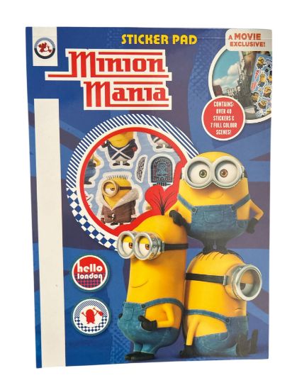 Picture of Minion Mania Sticker Pad Fun Kids Activity Art Craft Minions A4