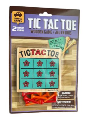 Picture of TIC TAC TOE Mini Wooden Travel  Game New boxed