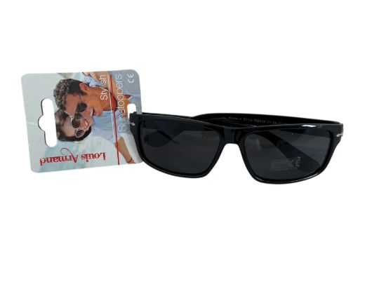 Picture of LOUIS ARMAND SPORTS STYLE SUNGLASSES black sunstoppers rectangular BLACK
