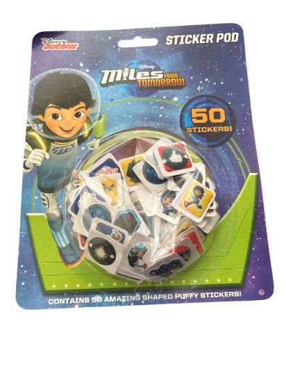Picture of Miles From Tomorrow Sticker Pod with 50 Shaped Puffy Stickers- Kids Fun Activity